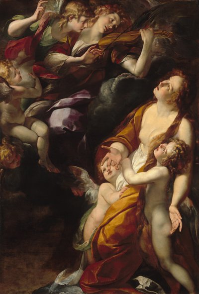 O Êxtase de Madalena, 16161620. de Giulio Cesare Procaccini
