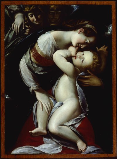 Virgem e Menino com Anjos, c. 1610. de Giulio Cesare Procaccini