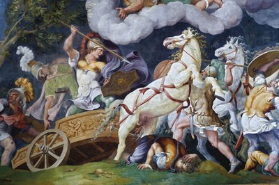 Diomed Lutando Contra Fegeus e Idios. de Giulio Romano