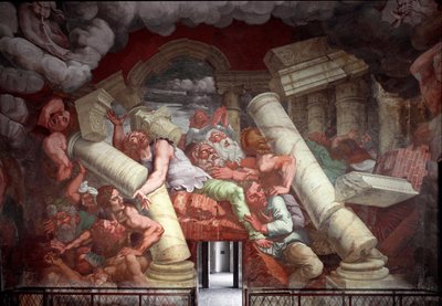 A queda dos Geants (ou Titãs) de Giulio Romano