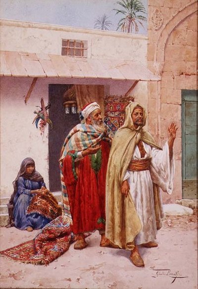 O Vendedor de Tapetes de Giulio Rosati