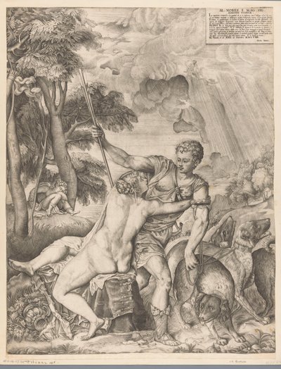 Vénus e Adónis de Giulio Sanuto