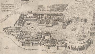 Vista do Porto de Roma, 1554., 1554 de Giulio de Musi