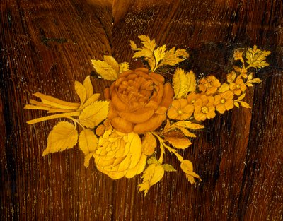 Bouquet de flores, detalhe de incrustação da mesa pela escola Giuseppe Maggiolini. Itália, finais do século XVIII de Giuseppe (school of) Maggiolini