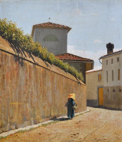 Faixa sob o sol, c.1863 (óleo sobre tábua) de Giuseppe Abbati