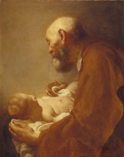 São Simão com o Cristo Menino, século XVIII. de Giuseppe Angeli