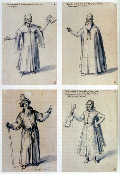 Figurino para figuras clássicas, século XVI de Giuseppe Arcimboldi