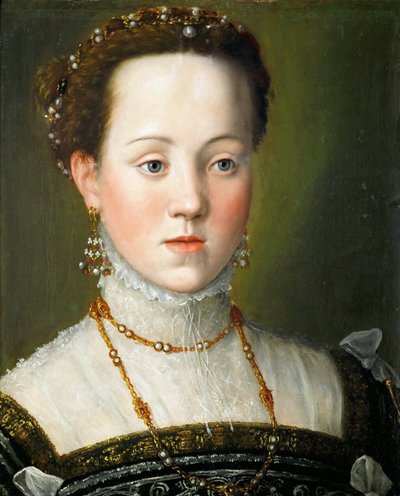 Arquiduquesa Anna da Áustria 1549-1580, Rainha da Espanha, ca 1563 de Giuseppe Arcimboldo