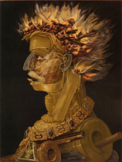 Alemão: Feuer Fire de Giuseppe Arcimboldo
