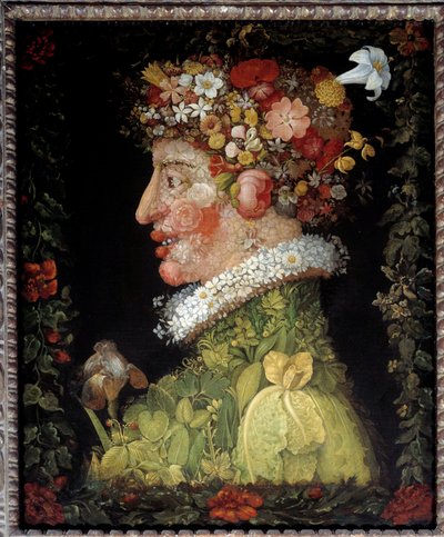 primavera (de uma série que representa as quatro estações do ano) de Giuseppe Arcimboldo