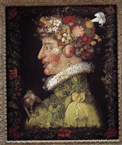 Primavera. Alegoria sobre as estações do ano. Pintura de Giuseppe Arcimboldo (1527-1593). Museu do Louvre. de Giuseppe Arcimboldo