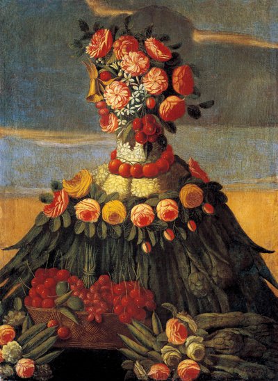 Pintura Primavera da oficina por Giuseppe Arcimboldo (Arcimboldi de Giuseppe Arcimboldo