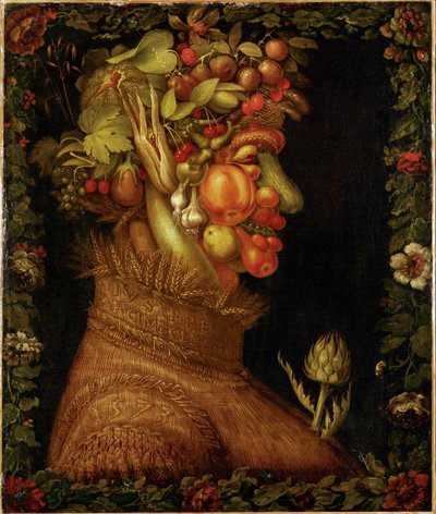 verão, alegoria ... de Giuseppe Arcimboldo