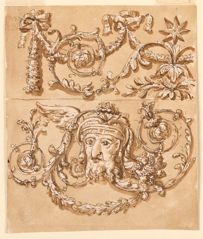 Decoração de um friso de Giuseppe Barberi