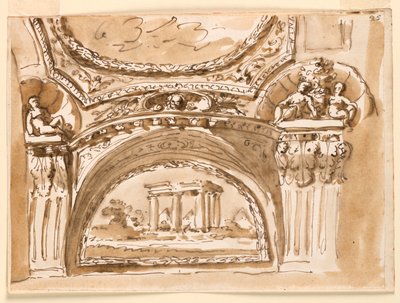 Projeto para decoração de teto de Giuseppe Barberi