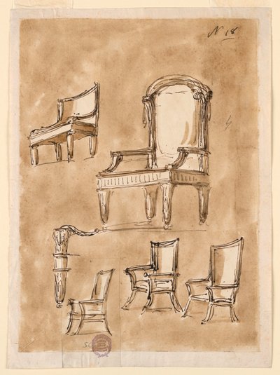Quatro cadeiras de Giuseppe Barberi