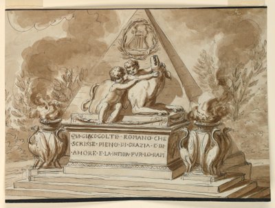 Monumento Sepulcral ao Poeta Colte, de Roma de Giuseppe Barberi