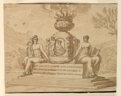 Monumento Sepulcral do Filósofo Conde Alessandro Verri de Giuseppe Barberi