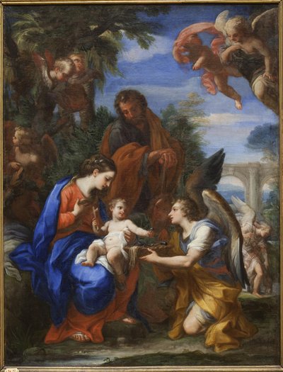 O descanso na fuga para o Egito de Giuseppe Bartolomeo Chiari