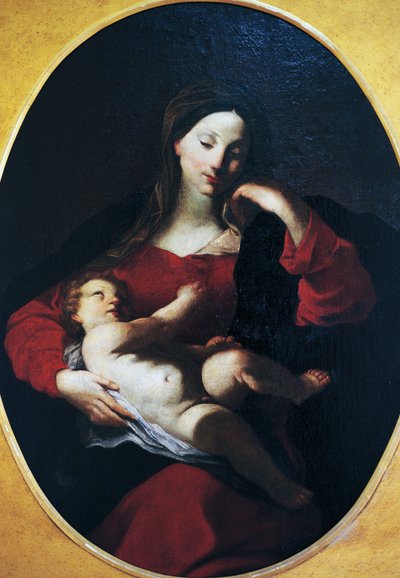 Madonna com criança, de Giuseppe Bazzani (1690-1769) de Giuseppe Bazzani