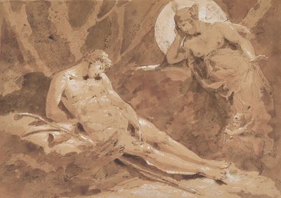 Diana e Endimião com Cupido de Giuseppe Bernardino Bison