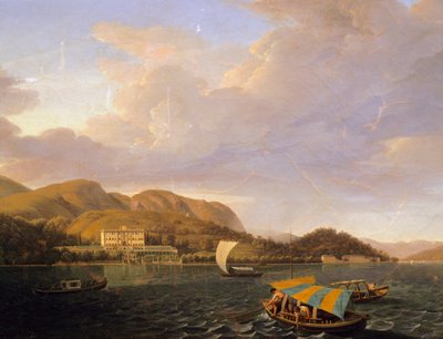Villa Carlotta em Tremezzo no Lago Como, de Giuseppe Bisi (1787-1869) de Giuseppe Bisi