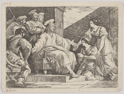 Cristo sentado pregando, 1766. de Giuseppe Cades