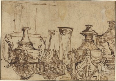 Desenhos para vasos [verso] de Giuseppe Cades