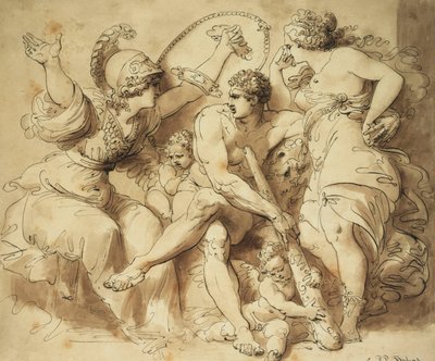 Hércules na encruzilhada, de Giuseppe Cades