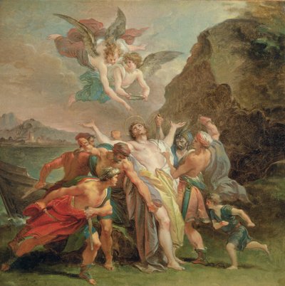 O Martírio do Beato Signoretto Alliata, c.1794-6 (óleo sobre tela) de Giuseppe Cades