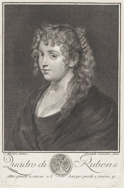 Retrato de uma jovem, ca. 1745-76. de Giuseppe Canale