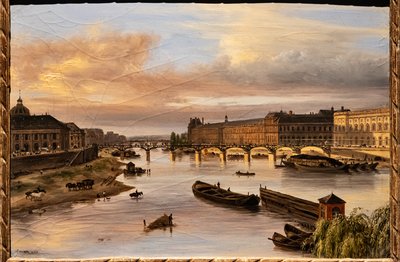 Vista do Sena a partir da Pont Neuf de Giuseppe Canella