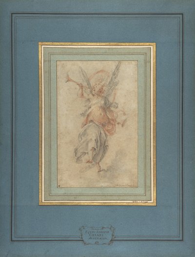 Figura alegórica da fama, ca. 1590. de Giuseppe Cesari