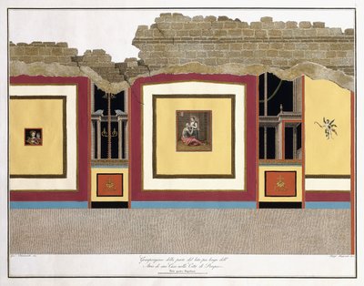 A maior porção do maior comprimento de parede de um Átrio de Pompeia de Giuseppe Chiantarelli