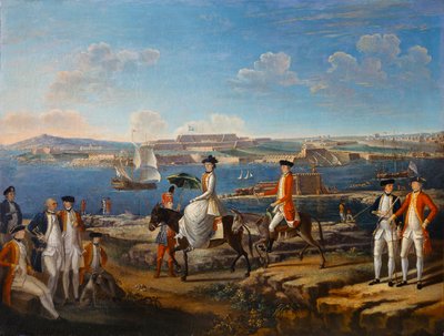Lady Johnstone, esposa do Governador do Menorca, c.1771 (óleo sobre tela) de Giuseppe Chiesa