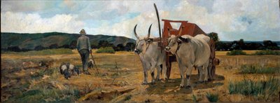 Paisagem em Maremma (óleo sobre tela de Giuseppe Fattori