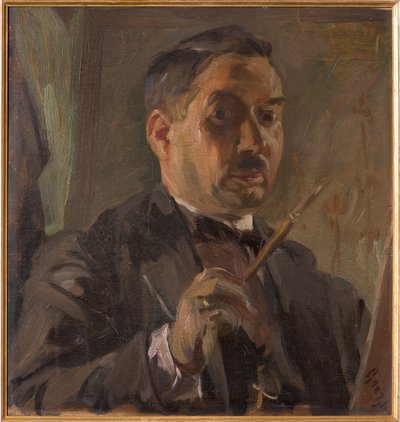 Auto-retrato (óleo sobre compensado) de Giuseppe Graziosi