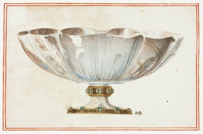 Taça canelada com base em jóias de Giuseppe Grisoni