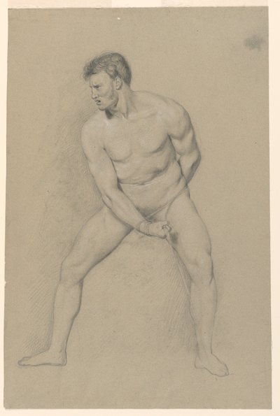 Estudo Acadêmico de um Nu Masculino de Giuseppe Longhi
