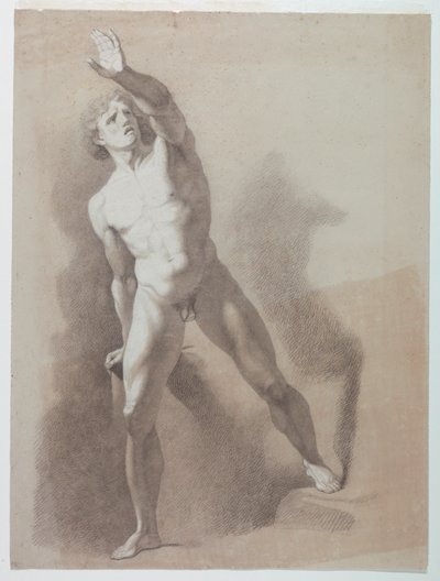 Estudo Acadêmico de um Nu Masculino de Giuseppe Longhi