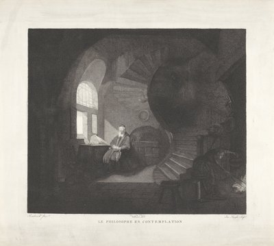 Filosofia Mediterende
Le philosophe en contemplation (título sobre o objecto) de Giuseppe Longhi