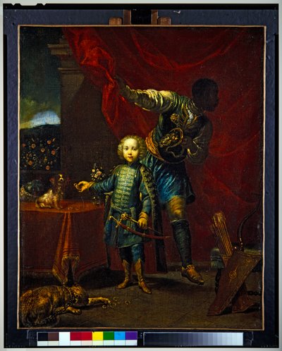Retrato de um rapaz, que se diz ser filho do general Johann Pálffy (pintura) de Giuseppe Maria (1665 1747) Crespi