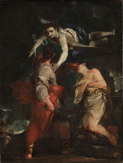 O Sacrifício de Abraão, c.1690 (óleo sobre tela) de Giuseppe Maria (1665 1747) Crespi