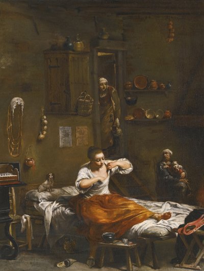 A caça às pulgas de Giuseppe Maria Crespi