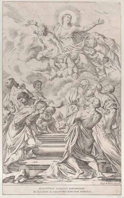 Placa 2: a Assunção da Virgem, 1678. de Giuseppe Maria Mitelli