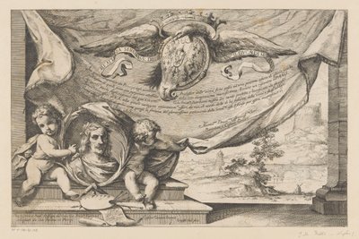 Hino ao artista Guercino
Desenhos paisagísticos por Guercino (título da série) de Giuseppe Maria Roli