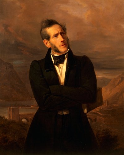 Retrato de Alessandro Manzoni (Milão de Giuseppe Molteni