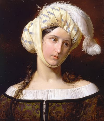 Rebekka. Por volta de 1835 de Giuseppe Molteni