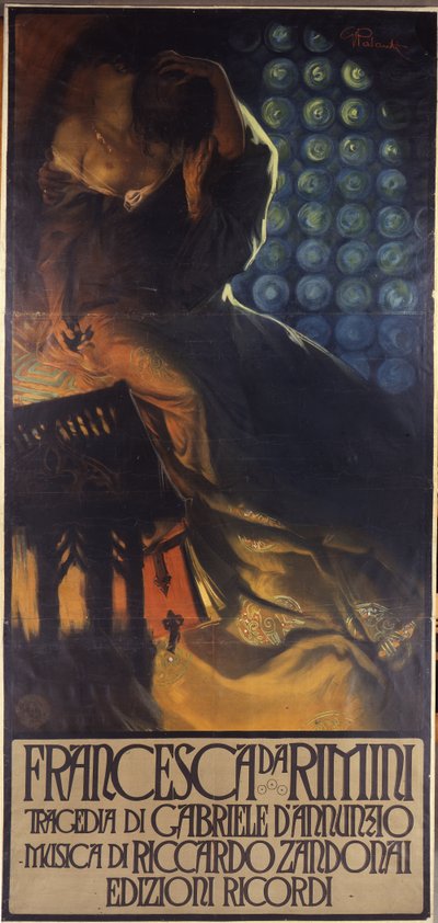 Francesca da Rimini composée par Riccardo Zandonai et ecrit par Gabriele D