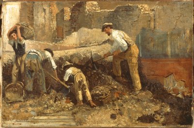 Escavações de Ercolano de Giuseppe Palizzi